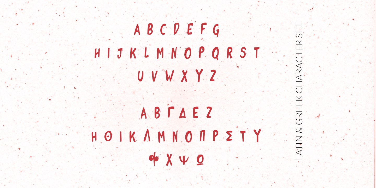 Beispiel einer Stamnaki-Schriftart #12